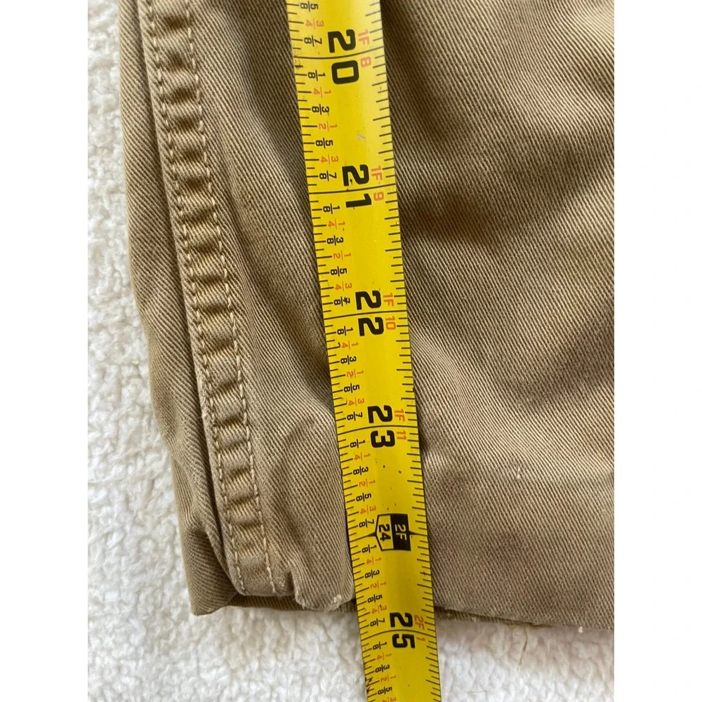 American Eagle Mens Hemmed to 28x24‎ Cargo Pants Tan Khaki Cotton Leg Utility